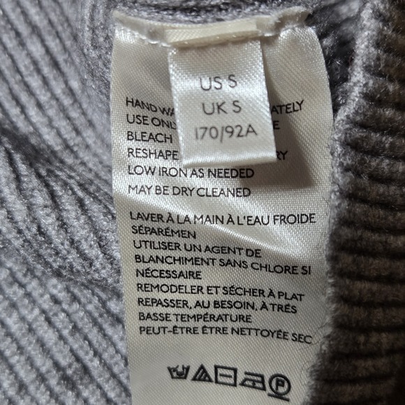 Free People SOFTLY STRUCTURED TUNIC SLOUCHY FIT SWEATER in GREY Size Small - Picture 4 of 11